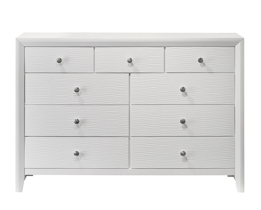 EVAN DRESSER WHITE - CasaBella Furniture (San Antonio, TX)
