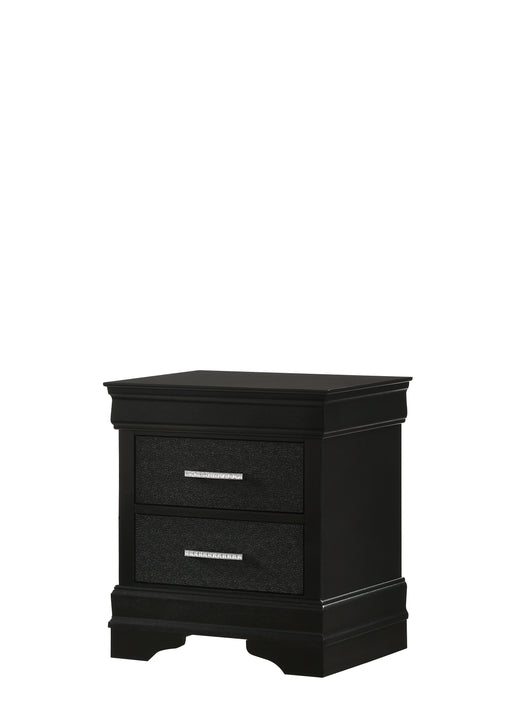 AMALIA NIGHTSTAND BLACK - CasaBella Furniture (San Antonio, TX)