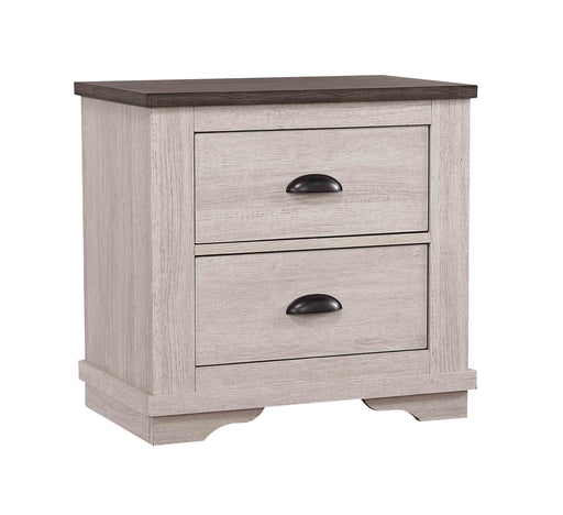 CORALEE NIGHTSTAND CHALK/GREY - CasaBella Furniture (San Antonio, TX)