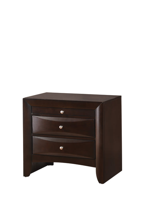 EMILY NIGHTSTAND DARK CHERRY - CasaBella Furniture (San Antonio, TX)