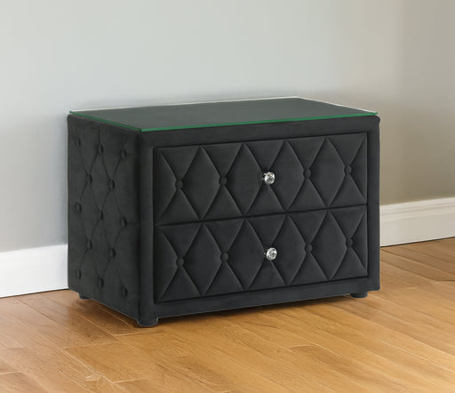 JOSEPHINE NIGHTSTAND BLACK - CasaBella Furniture (San Antonio, TX)