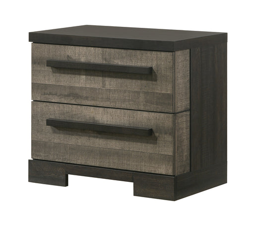REMINGTON NIGHTSTAND GRAY/EBONY - CasaBella Furniture (San Antonio, TX)