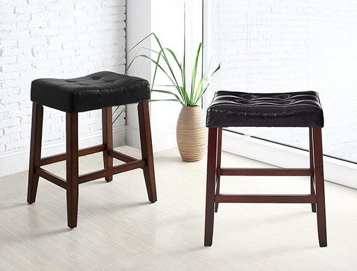 KENT SADDLE COUNTER STOOL BLACK - CasaBella Furniture (San Antonio, TX)