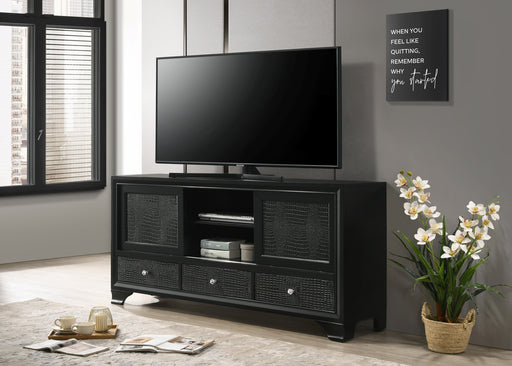 LYSSA TV STAND - BLACK - CasaBella Furniture (San Antonio, TX)