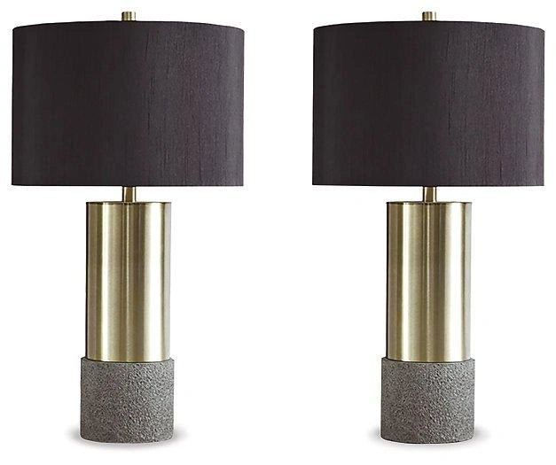 Gray/Brass Finish
