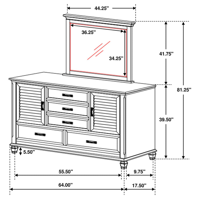 Franco Dresser with Mirror