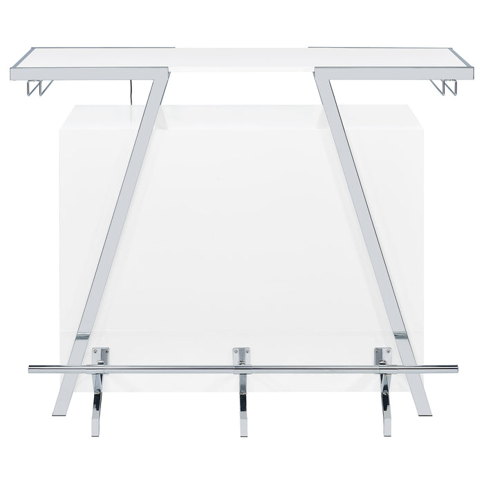 Araceli Home Bar with LED Lighting - CasaBella Furniture (San Antonio, TX)