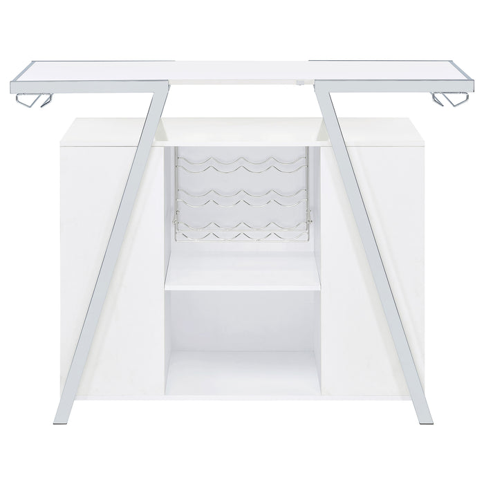 Araceli Home Bar with LED Lighting - CasaBella Furniture (San Antonio, TX)