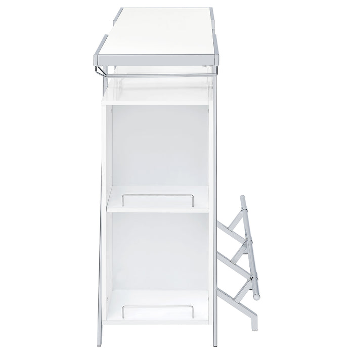 Araceli Home Bar with LED Lighting - CasaBella Furniture (San Antonio, TX)