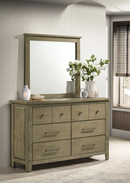 Hazlewood Dresser with Mirror - CasaBella Furniture (San Antonio, TX)