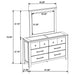 Hazlewood Dresser with Mirror - CasaBella Furniture (San Antonio, TX)
