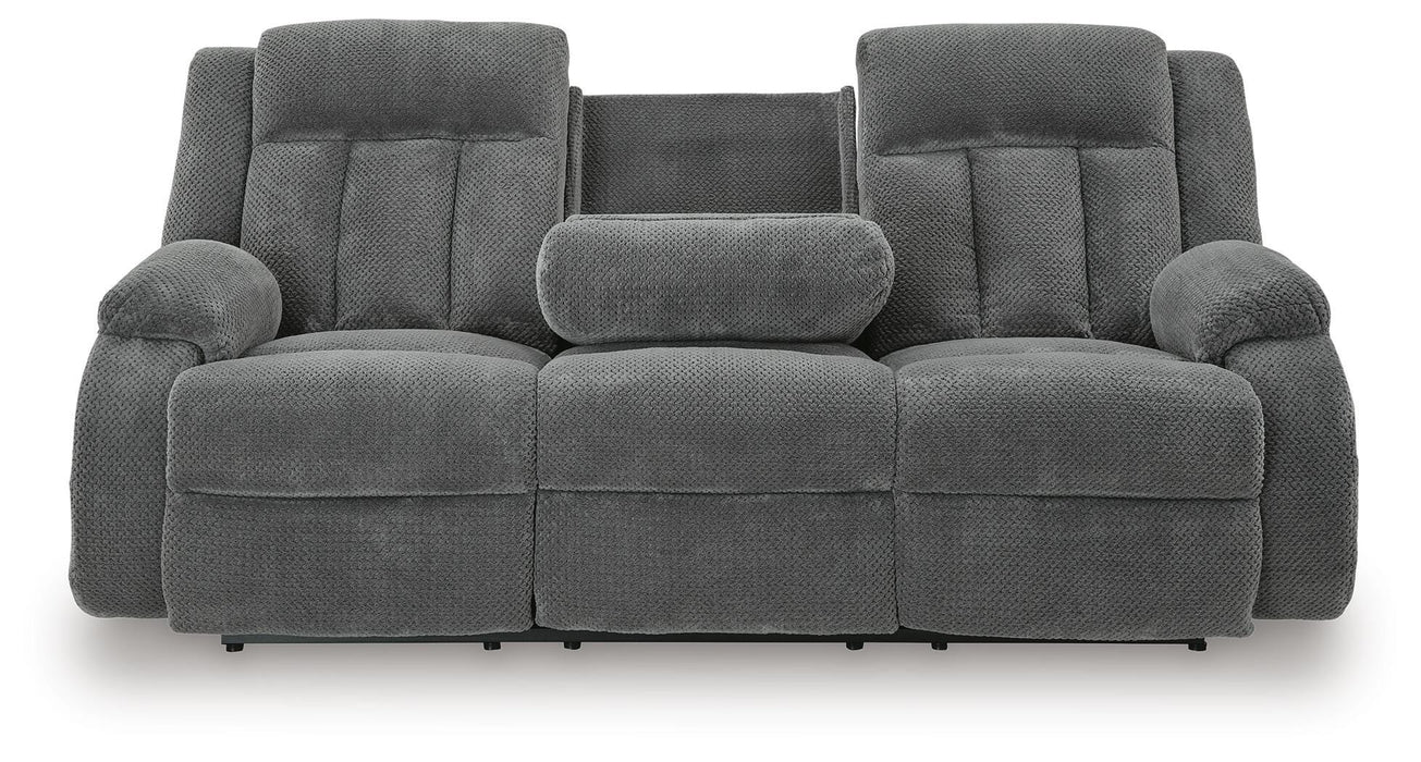 Observation Power Reclining Sofa with Drop Down Table - CasaBella Furniture (San Antonio, TX)