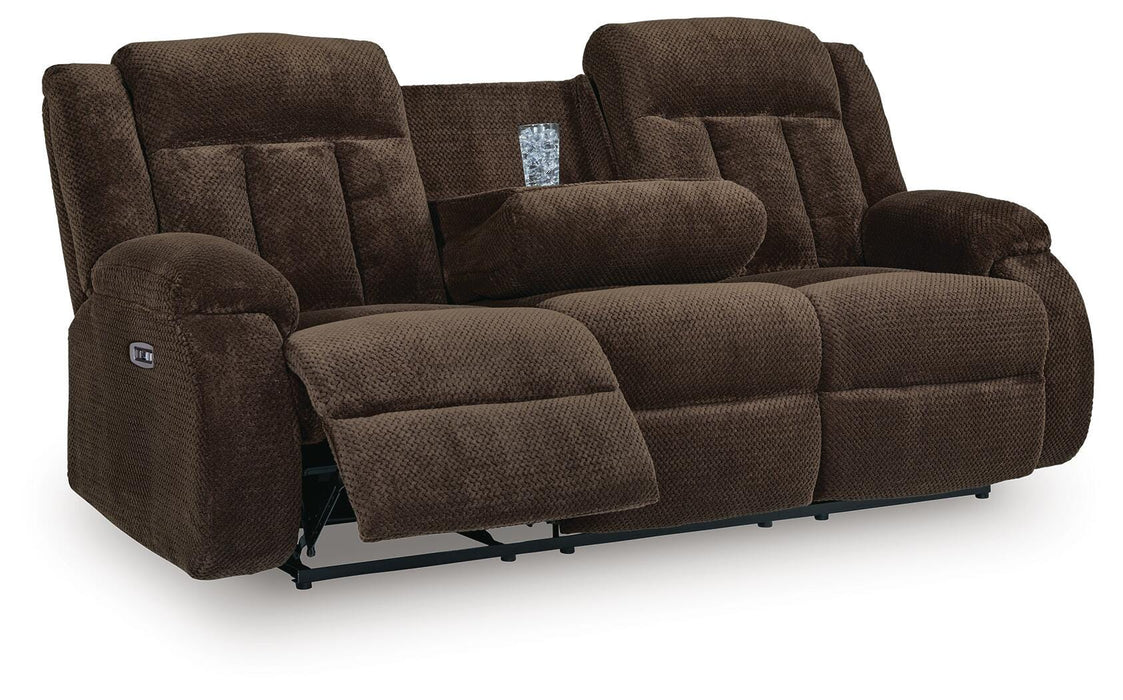 Observation Power Reclining Sofa with Drop Down Table - CasaBella Furniture (San Antonio, TX)