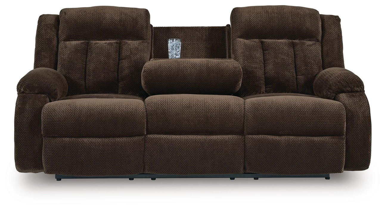 Observation Power Reclining Sofa with Drop Down Table - CasaBella Furniture (San Antonio, TX)