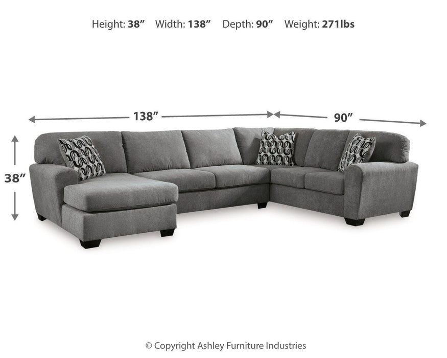 Birkdale Court Sectional with Chaise - CasaBella Furniture (San Antonio, TX)