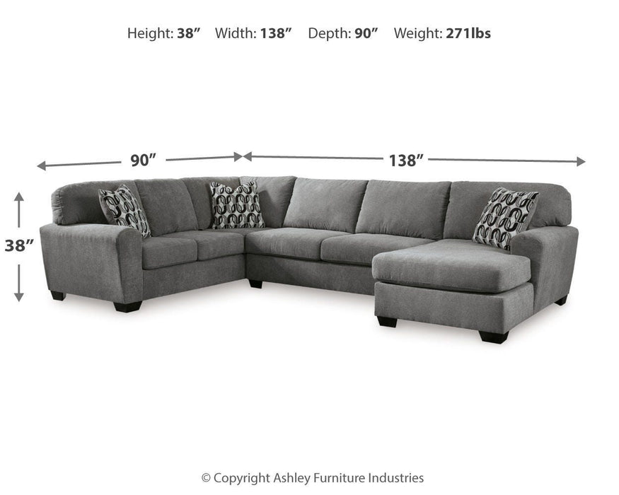 Birkdale Court Sectional with Chaise - CasaBella Furniture (San Antonio, TX)