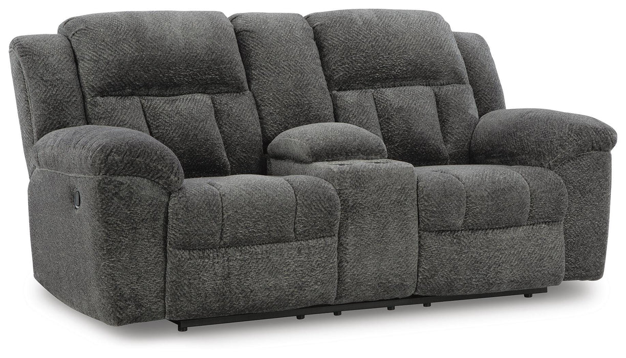 Frohn Reclining Loveseat with Console - CasaBella Furniture (San Antonio, TX)