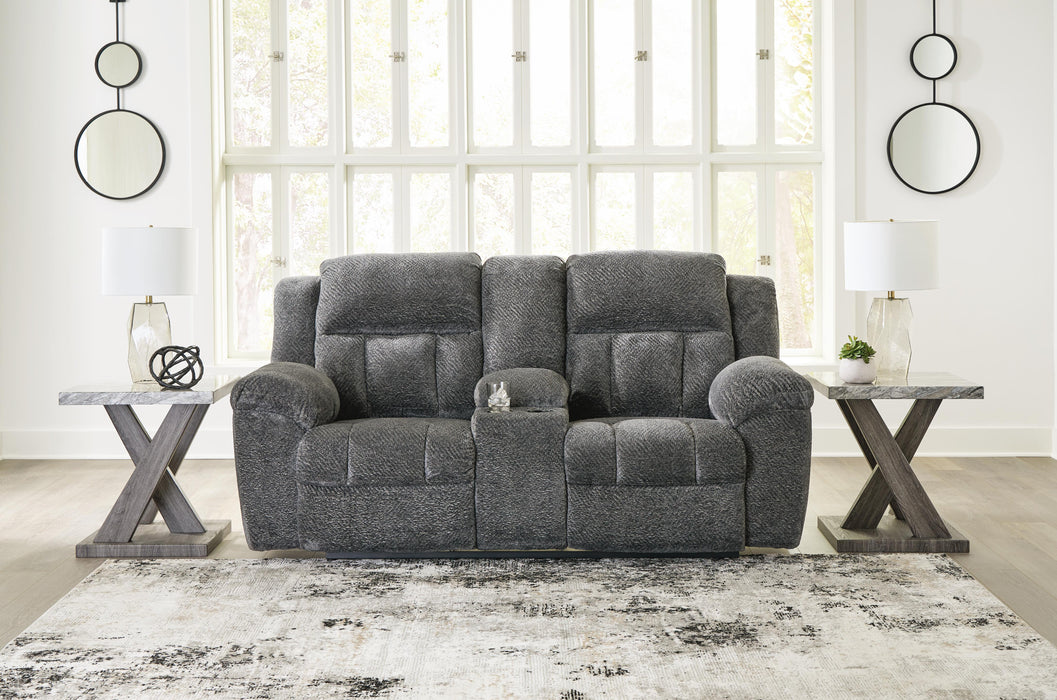 Frohn Reclining Loveseat with Console - CasaBella Furniture (San Antonio, TX)