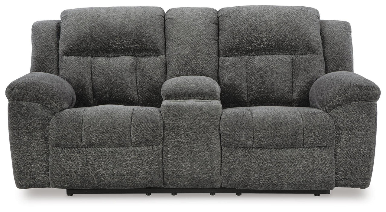 Frohn Reclining Loveseat with Console - CasaBella Furniture (San Antonio, TX)