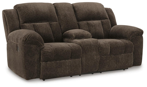 Frohn Reclining Loveseat with Console - CasaBella Furniture (San Antonio, TX)