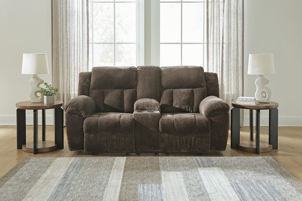 Frohn Reclining Loveseat with Console - CasaBella Furniture (San Antonio, TX)