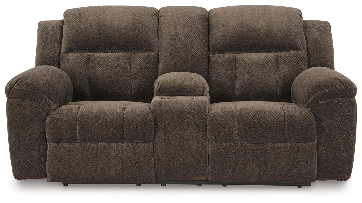 Frohn Reclining Loveseat with Console - CasaBella Furniture (San Antonio, TX)