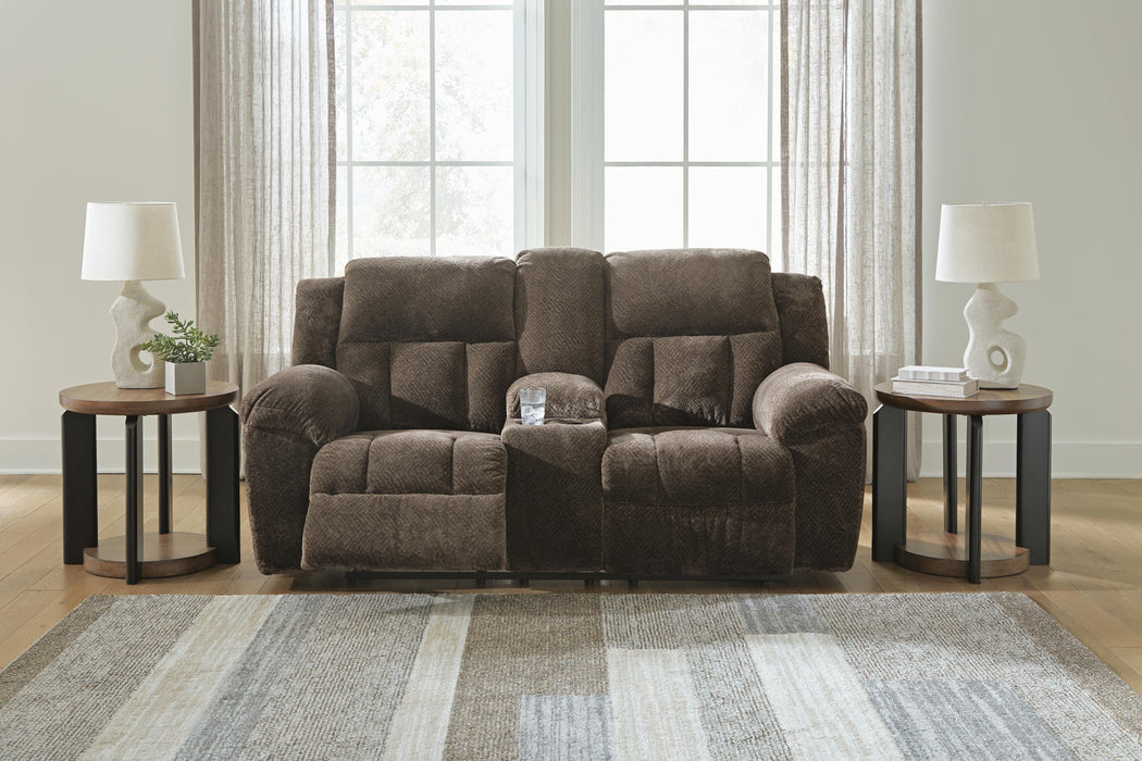 Frohn Reclining Loveseat with Console - CasaBella Furniture (San Antonio, TX)