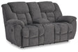 Foreside Reclining Loveseat with Console - CasaBella Furniture (San Antonio, TX)