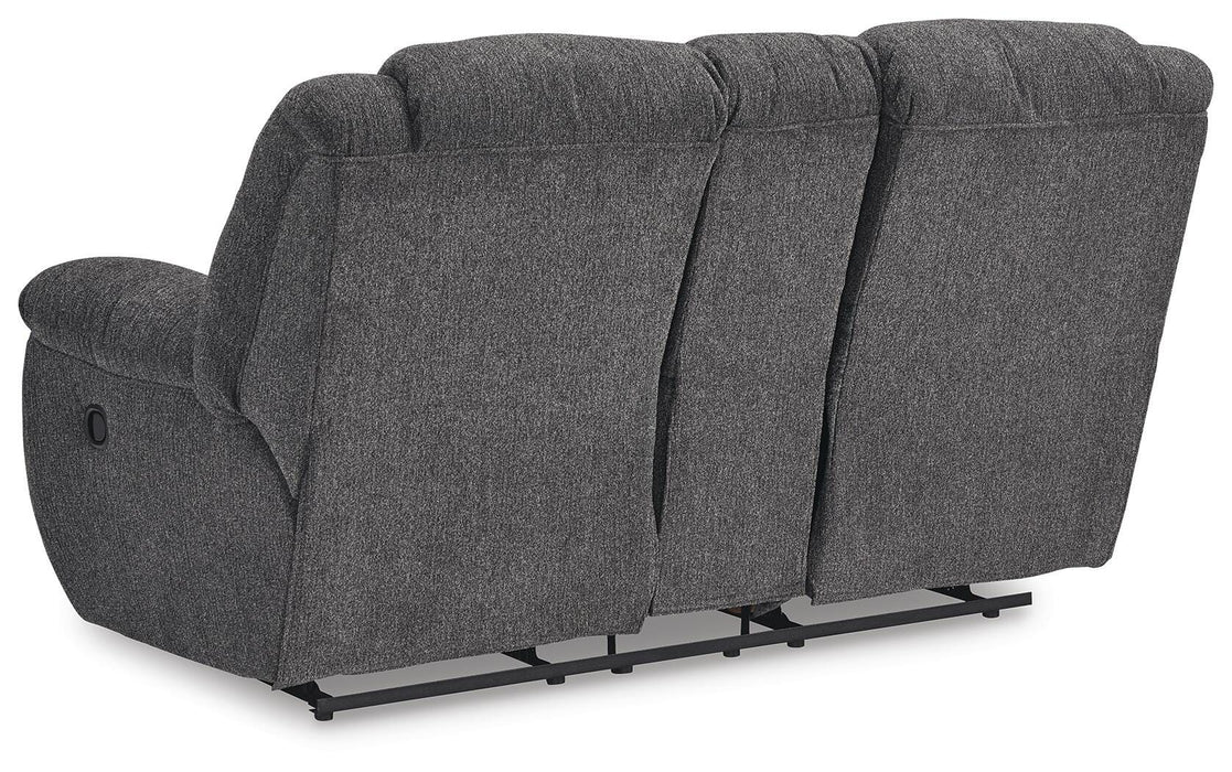 Foreside Reclining Loveseat with Console - CasaBella Furniture (San Antonio, TX)