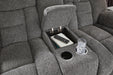 Foreside Reclining Loveseat with Console - CasaBella Furniture (San Antonio, TX)