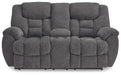 Foreside Reclining Loveseat with Console - CasaBella Furniture (San Antonio, TX)