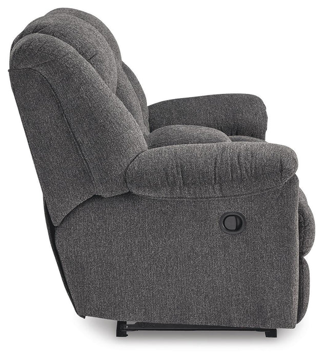 Foreside Reclining Loveseat with Console - CasaBella Furniture (San Antonio, TX)