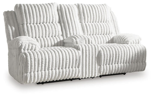 Rhines Falls Power Reclining Loveseat with Console - CasaBella Furniture (San Antonio, TX)