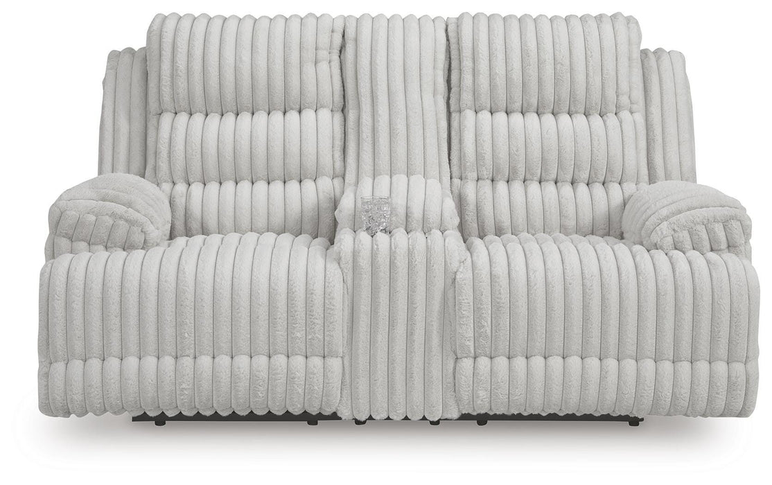 Rhines Falls Power Reclining Loveseat with Console - CasaBella Furniture (San Antonio, TX)