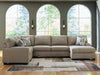Newellen Sleeper Sectional with Chaise - CasaBella Furniture (San Antonio, TX)