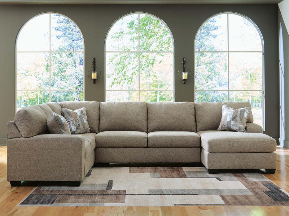 Newellen Sleeper Sectional with Chaise - CasaBella Furniture (San Antonio, TX)
