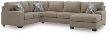 Newellen Sleeper Sectional with Chaise - CasaBella Furniture (San Antonio, TX)