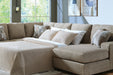 Newellen Sleeper Sectional with Chaise - CasaBella Furniture (San Antonio, TX)