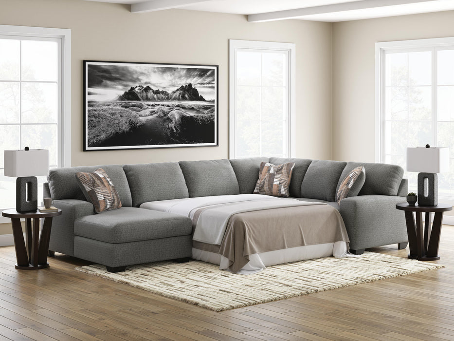 Clarington Sleeper Sectional with Chaise - CasaBella Furniture (San Antonio, TX)