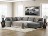Clarington Sleeper Sectional with Chaise - CasaBella Furniture (San Antonio, TX)