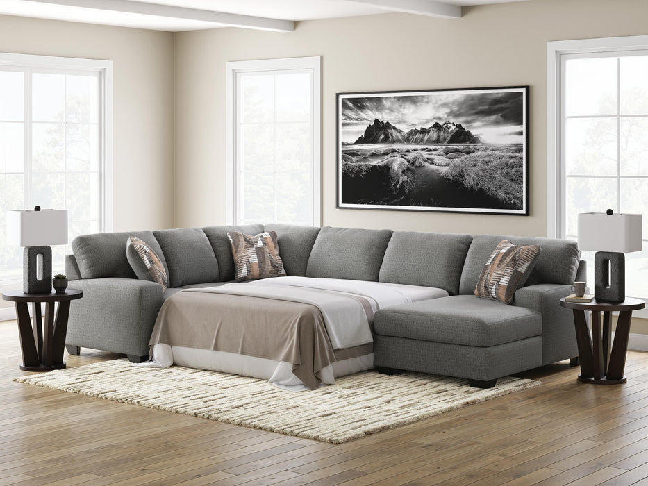 Clarington Sleeper Sectional with Chaise - CasaBella Furniture (San Antonio, TX)