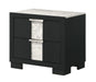 Crown Mark Furniture Rangley 2 Drawer Nightstand in Black image