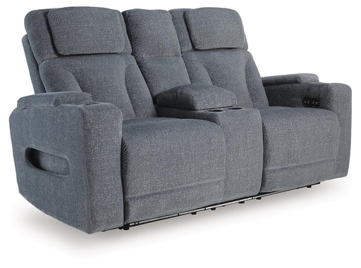 Studio Cave Power Reclining Loveseat with Console - CasaBella Furniture (San Antonio, TX)