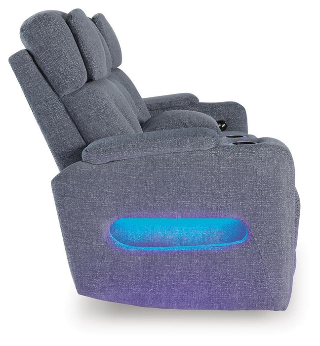 Studio Cave Power Reclining Loveseat with Console - CasaBella Furniture (San Antonio, TX)