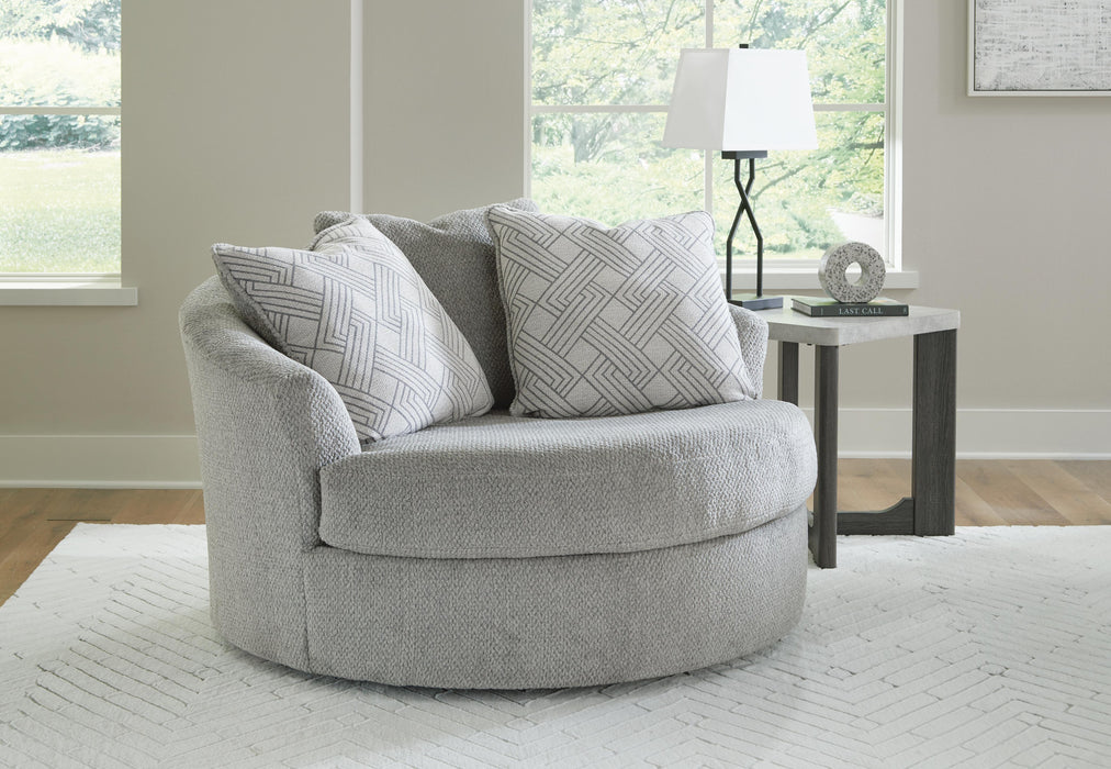 Casselbury Oversized Swivel Accent Chair - CasaBella Furniture (San Antonio, TX)