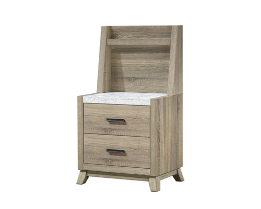 Tilston Nightstand W/Wall Panel - CasaBella Furniture (San Antonio, TX)