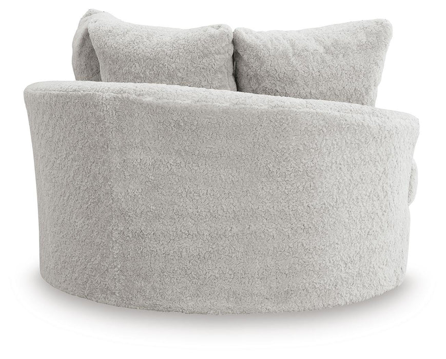 Cuddle Plush Oversized Swivel Accent Chair - CasaBella Furniture (San Antonio, TX)