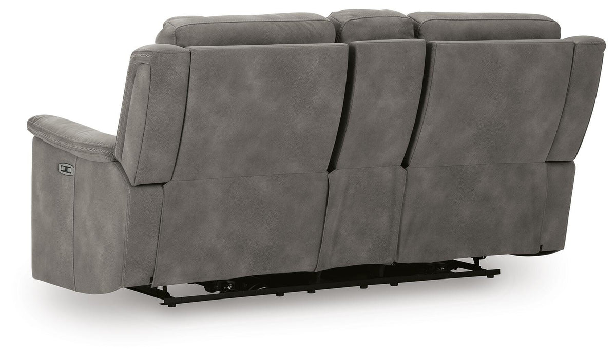 Next-Gen DuraPella Power Reclining Loveseat with Console - CasaBella Furniture (San Antonio, TX)