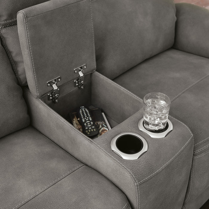 Next-Gen DuraPella Power Reclining Loveseat with Console - CasaBella Furniture (San Antonio, TX)