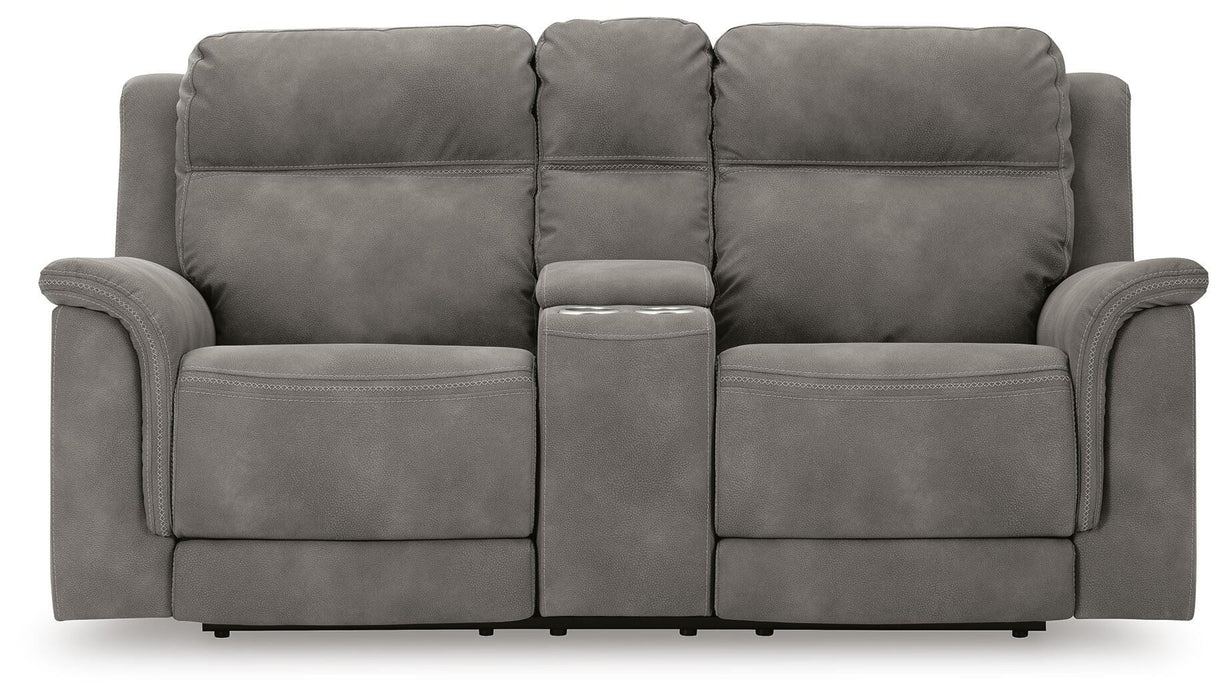 Next-Gen DuraPella Power Reclining Loveseat with Console - CasaBella Furniture (San Antonio, TX)